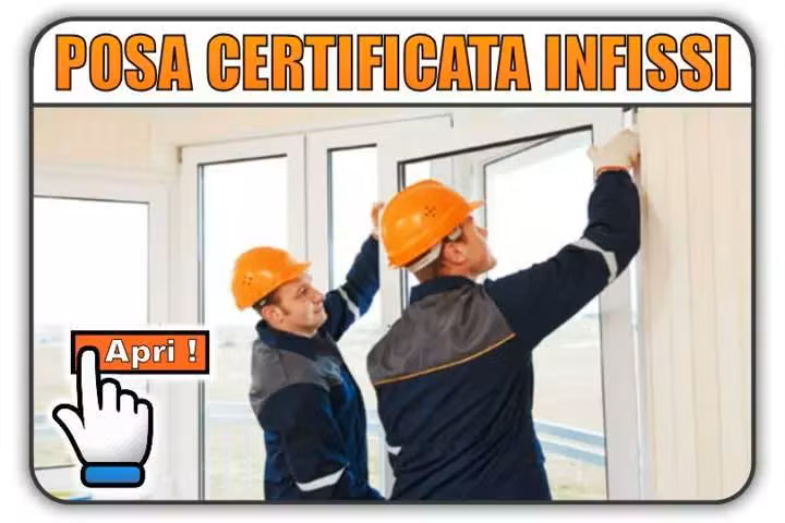 posa certificata infissi Torino Finestre ®