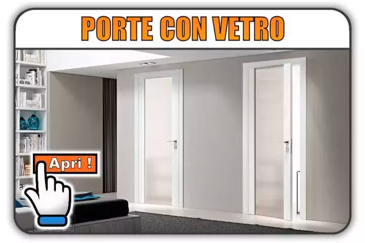 porte interne con vetro torino