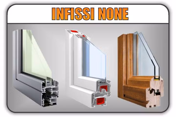 Infissi in pvc e Legno None