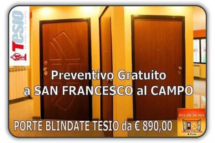 porte blindate San Francesco al Campo porte blindate tesio San Francesco al Campo