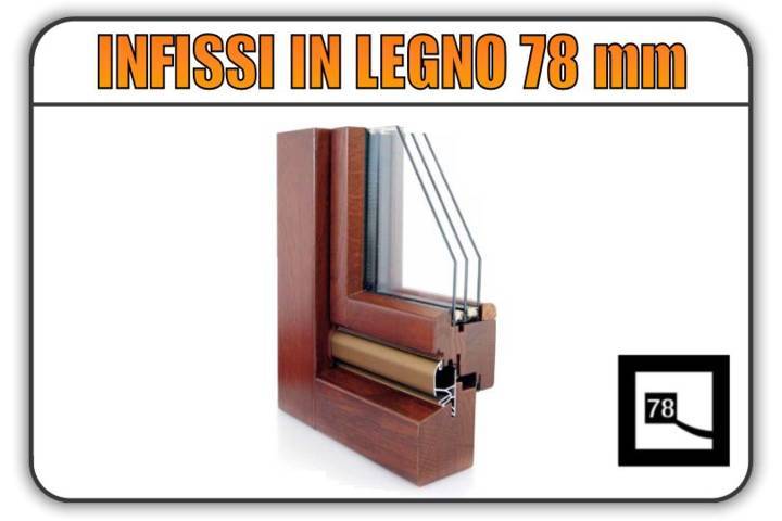 Infissi e serramenti in legno lamellare 78 mm prezzi online torino Serramenti online prezzi