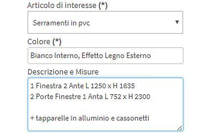 preventivo serramenti online