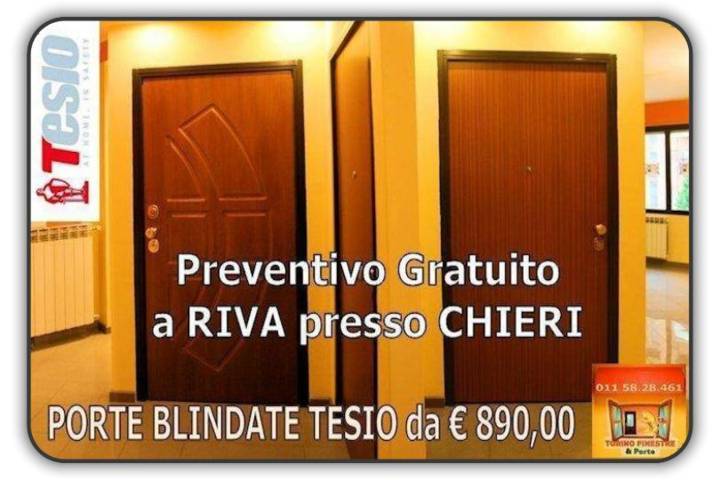 porte blindate tesio Riva presso Chieri