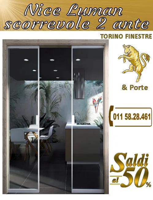Nice Luman Doppio Scorrevole a Scomparsa
