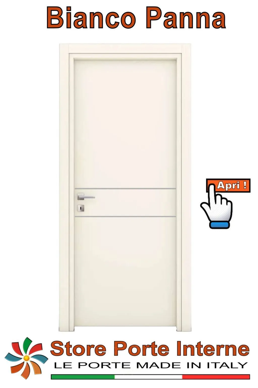 porte laminato inserti daniela bianco panna