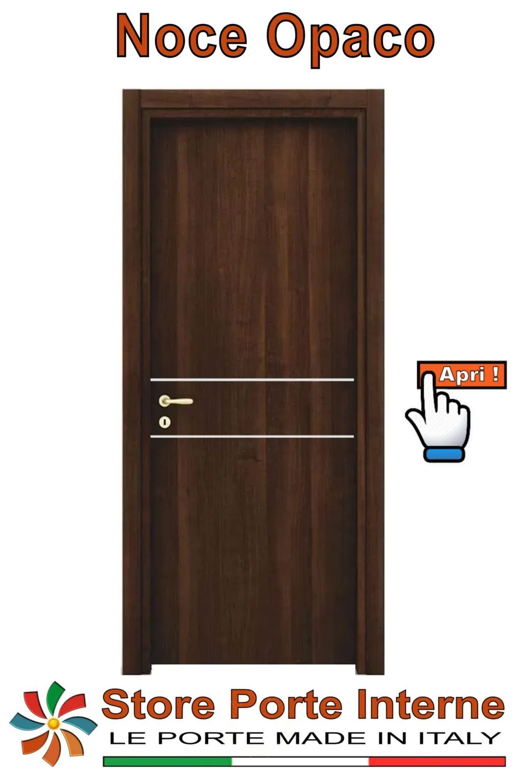 porte laminato inserti daniela noce opaco