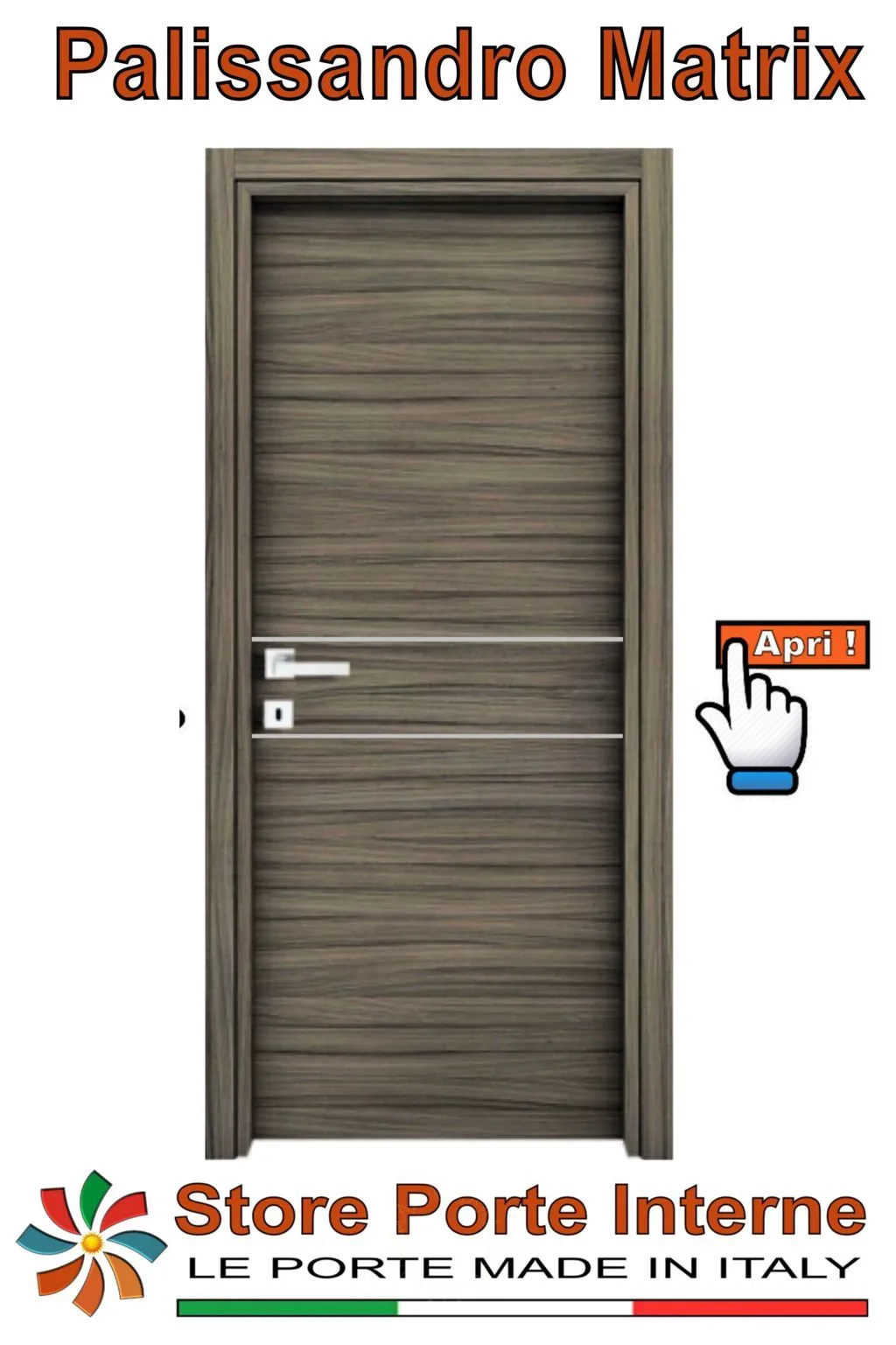 porte laminato inserti daniela palissandro matrix