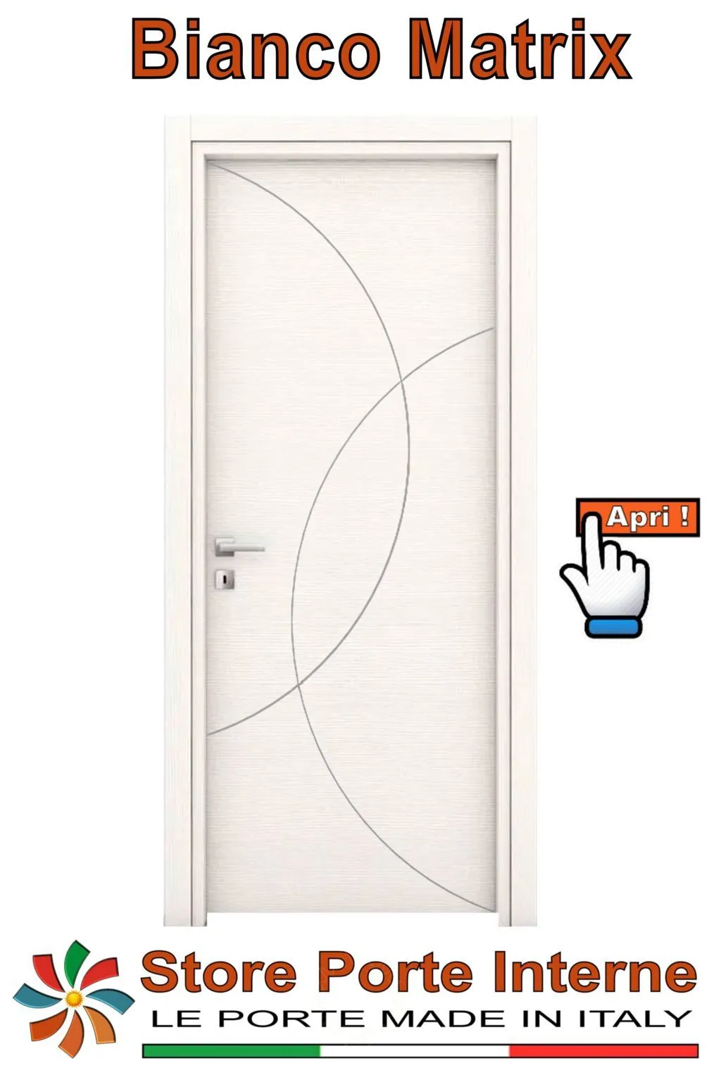 porte laminato inserti Floriana bianco matrix