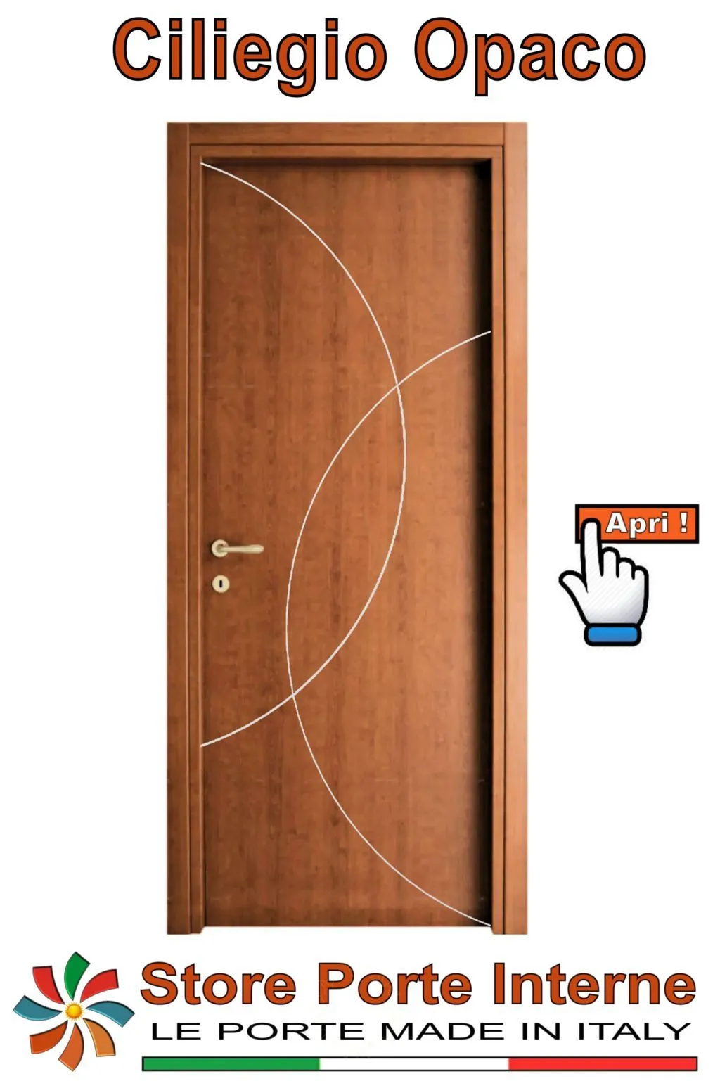 porte laminato inserti Floriana ciliegio opaco