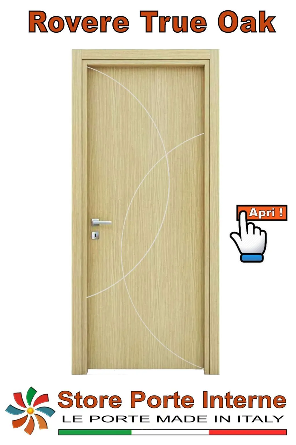 porte laminato inserti Floriana rovere true oak