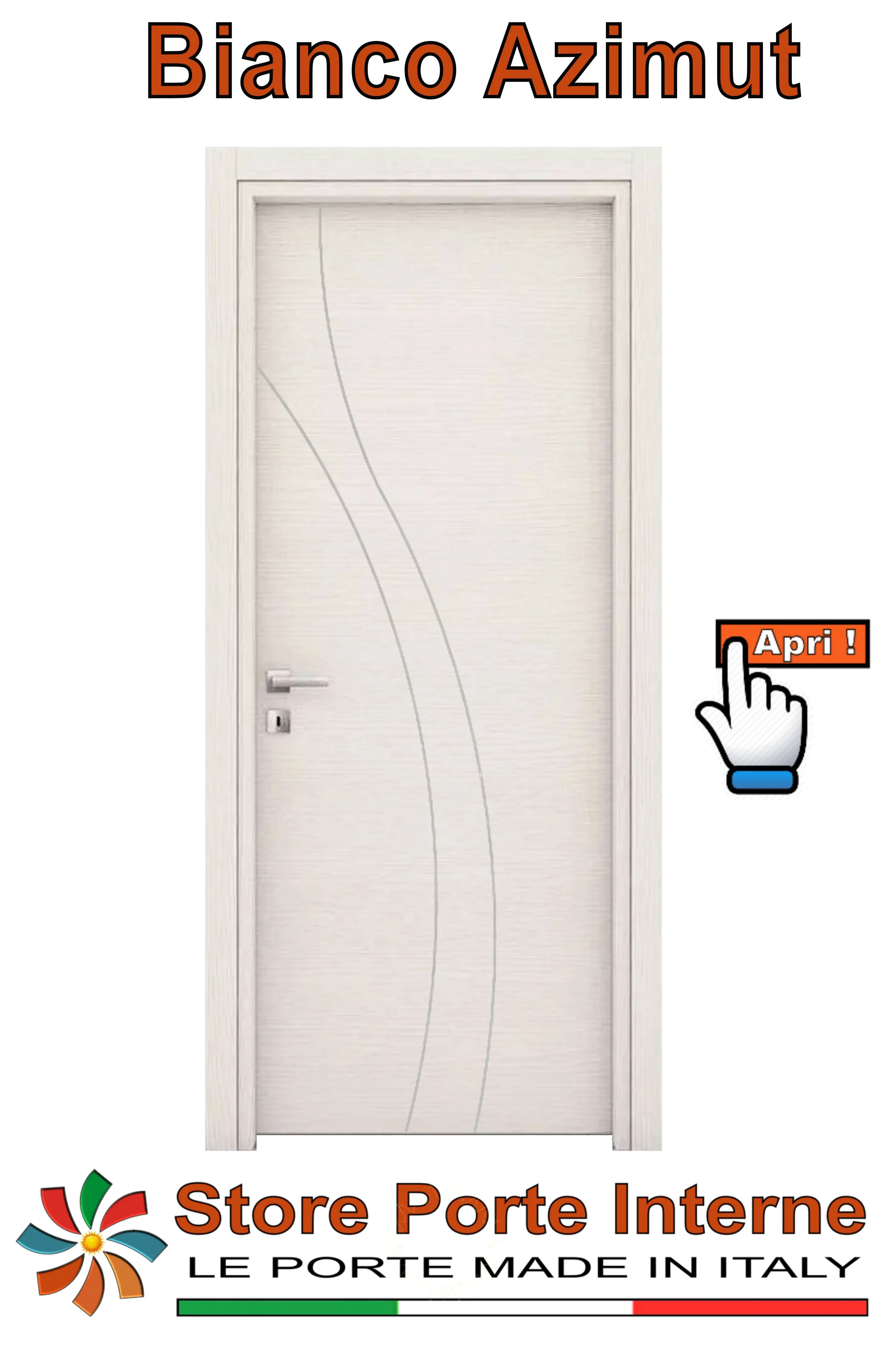 porte laminato inserti Goji bianco azimut