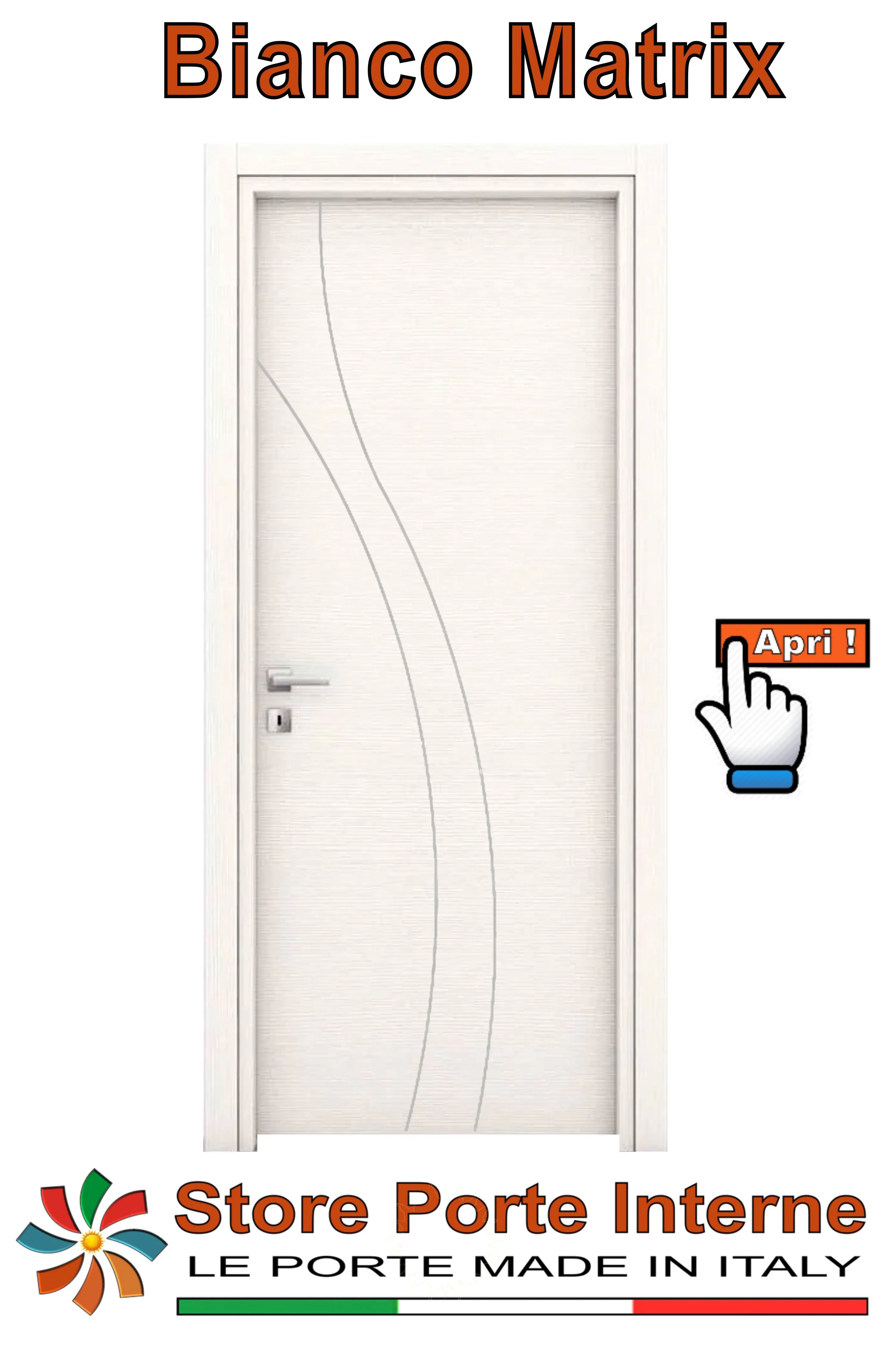 porte laminato inserti Goji bianco matrix