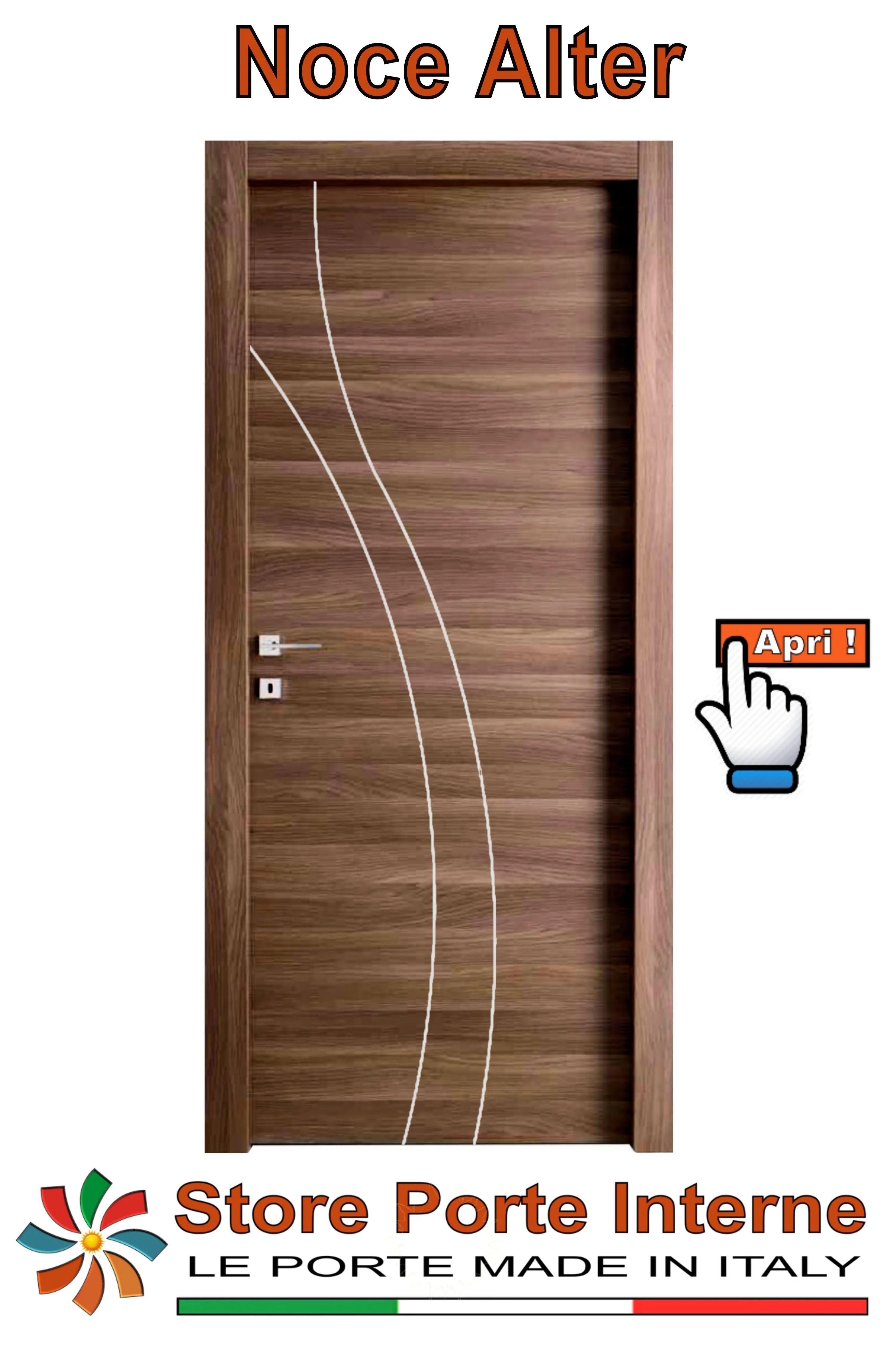 porte laminato inserti Goji noce alter