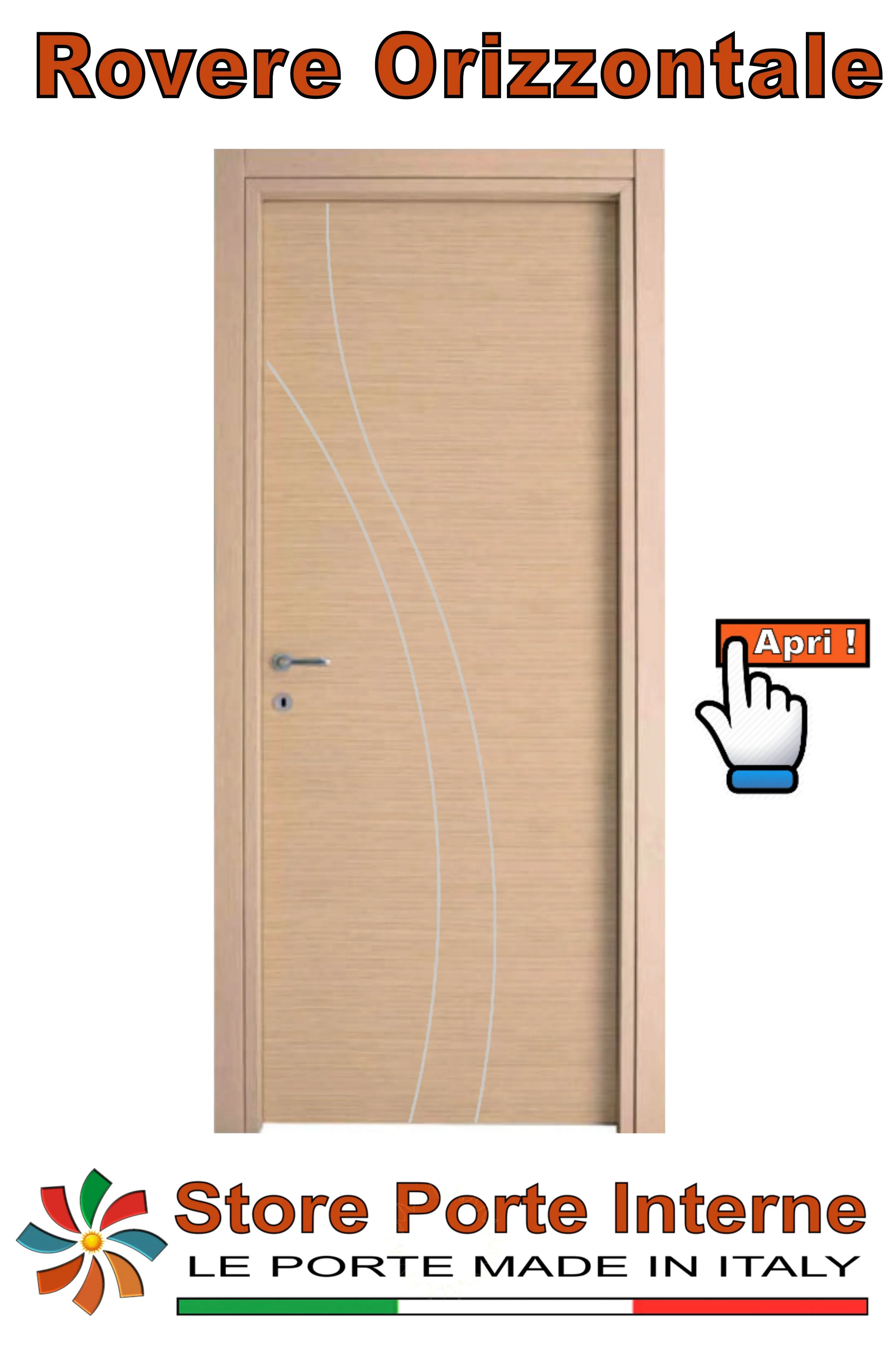 porte laminato inserti Goji rovere orizzontale