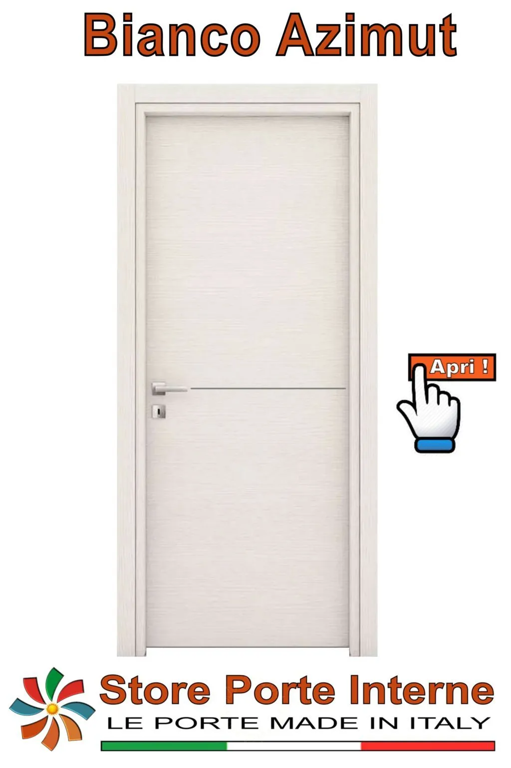 porte laminato inserti Ilaria bianco azimut