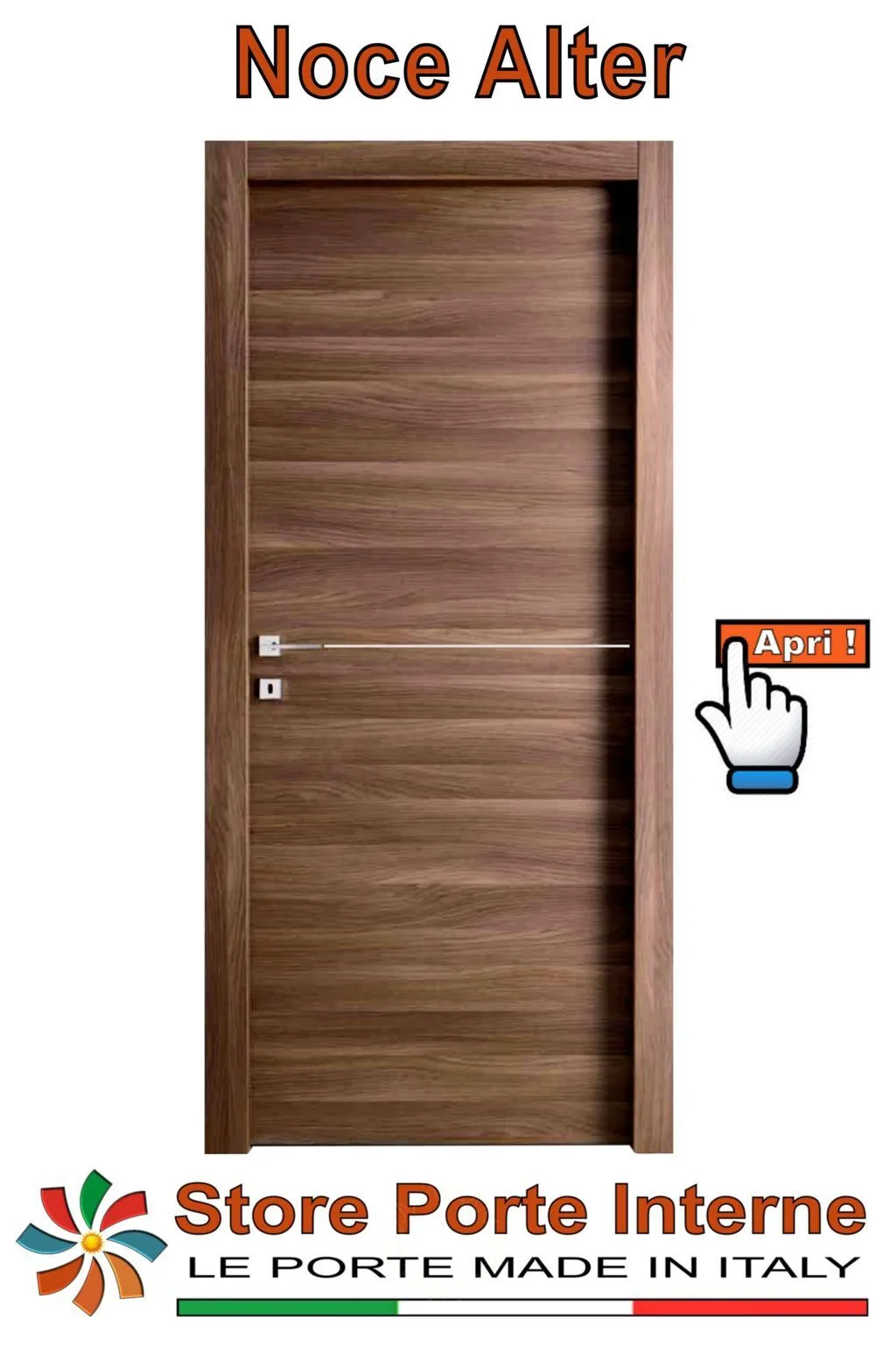 porte laminato inserti Ilaria noce alter