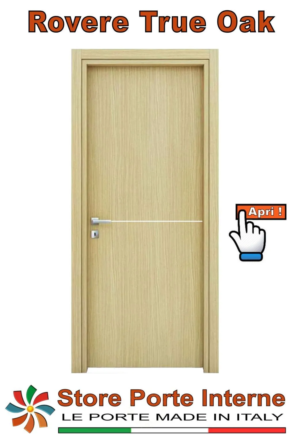 porte laminato inserti Ilaria rovere true oak