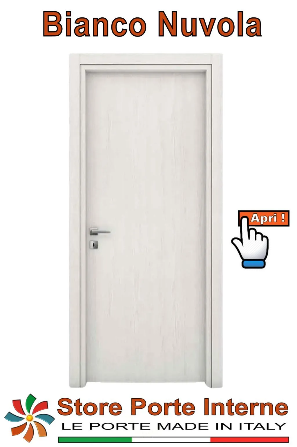 porte laminato katia bianco nuvola