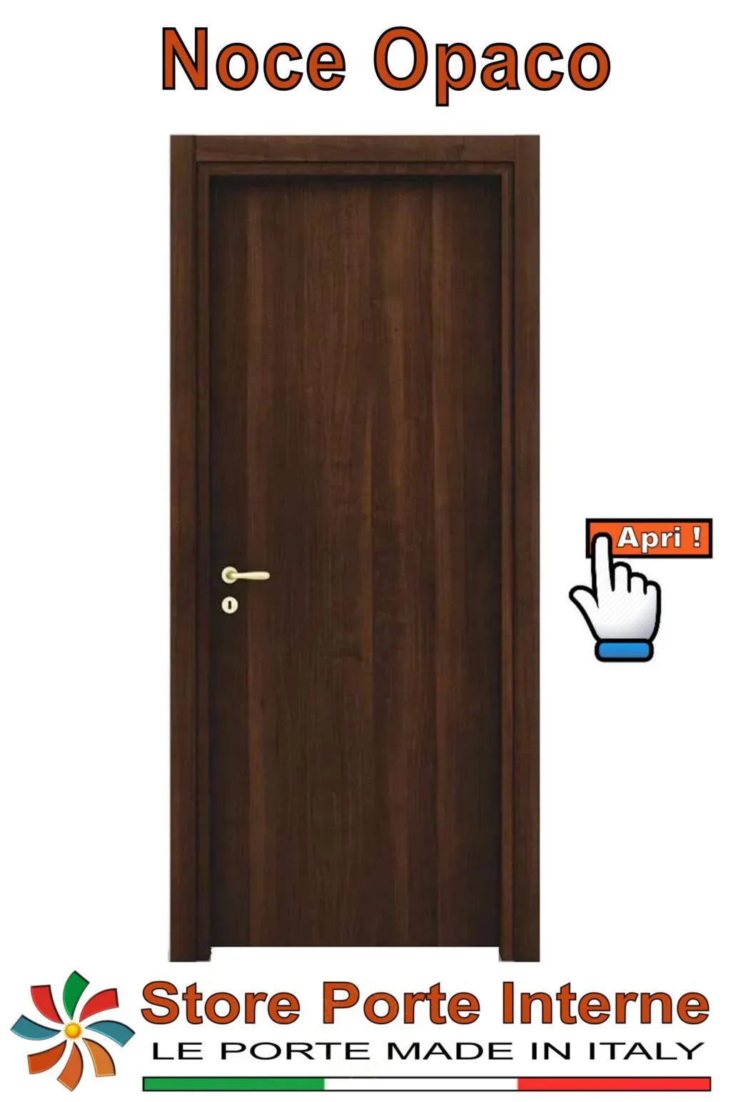 porte laminato katia noce opaco
