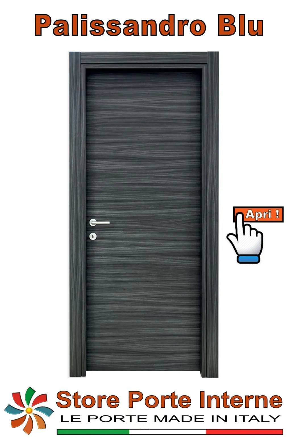 porte laminato katia palissandro blu matrix