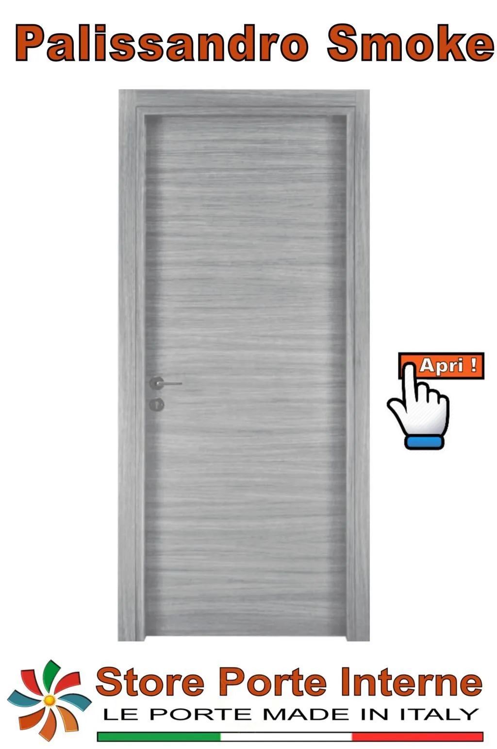 porte laminato katia palissandro smoke