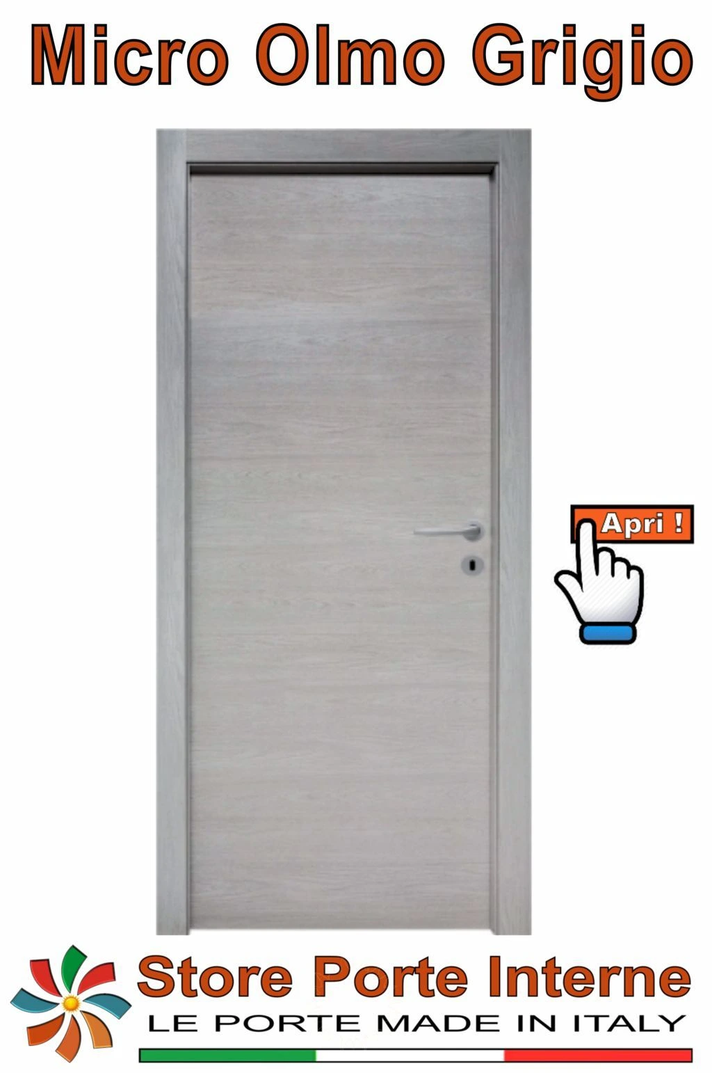 porte laminato Microlaminata olmo grigio