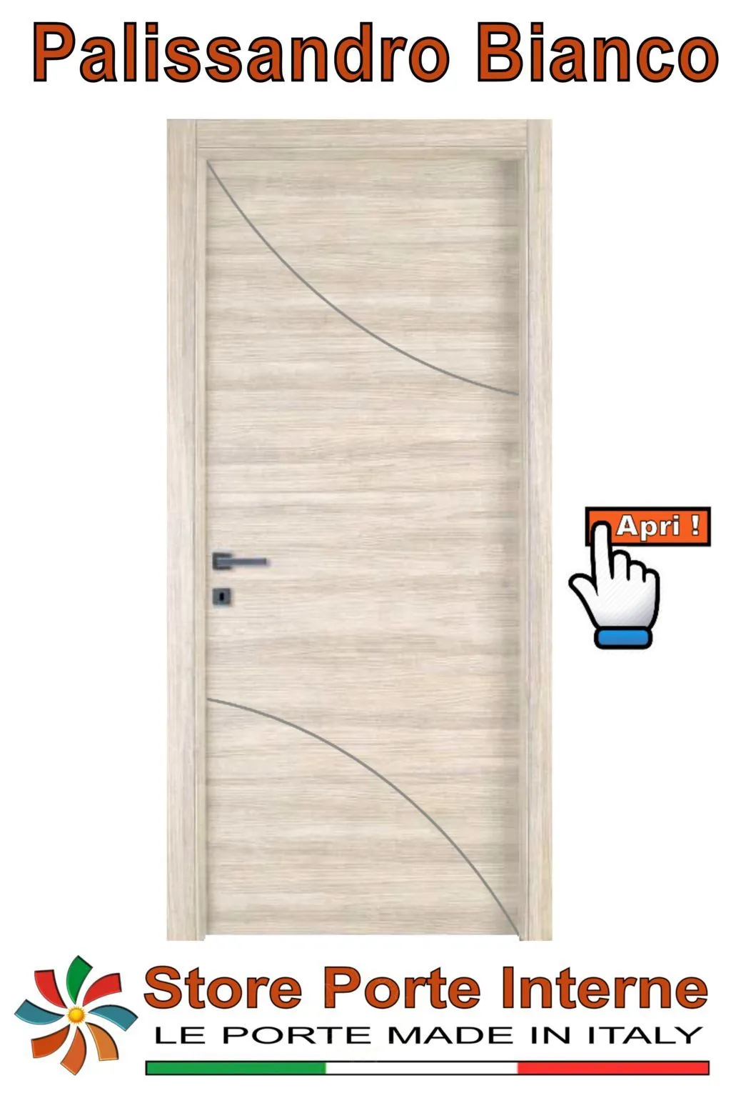 porte laminato inserti Nicole palissandro bianco matrix