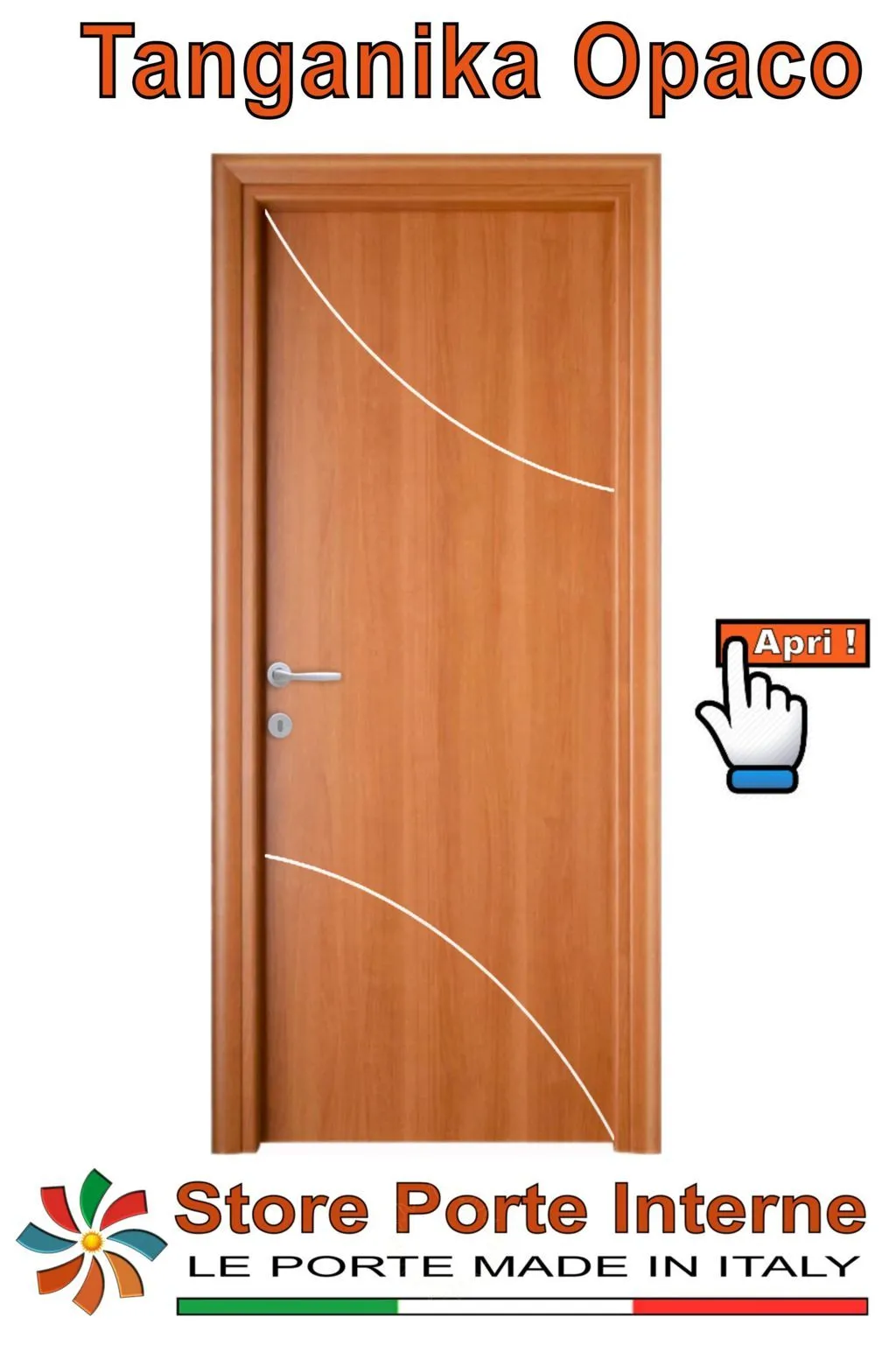 porte laminato inserti Nicole tanganika opaco