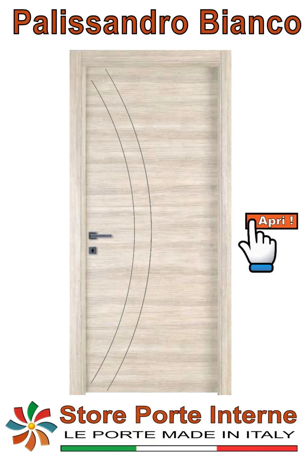 porte laminato inserti Noemi palissandro bianco matrix