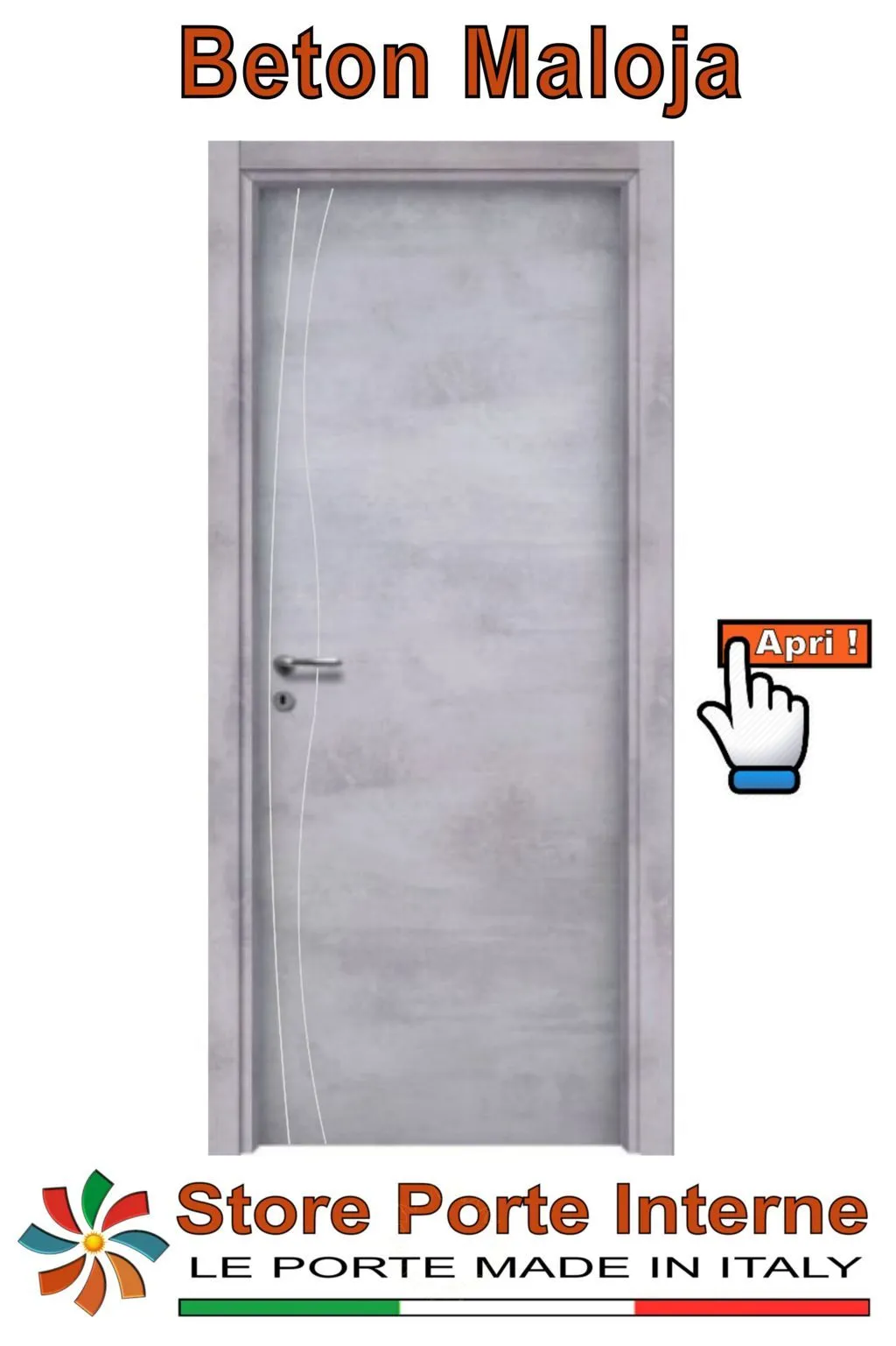 porte laminato inserti Syria beton maloja