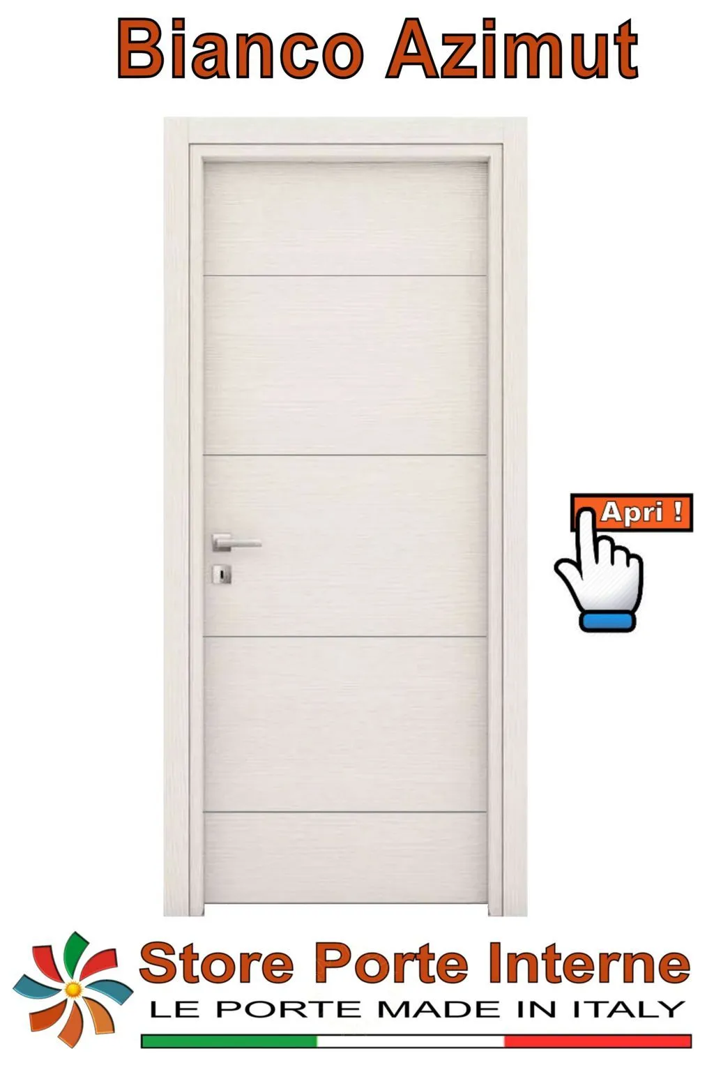 porte laminato inserti tiziana bianco azimut