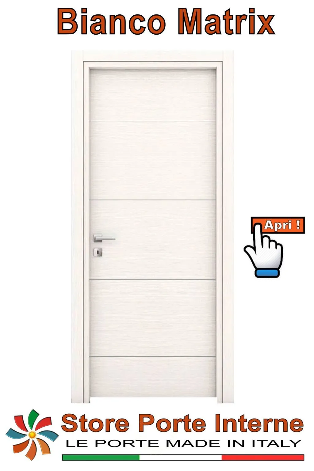 porte laminato inserti tiziana bianco matrix