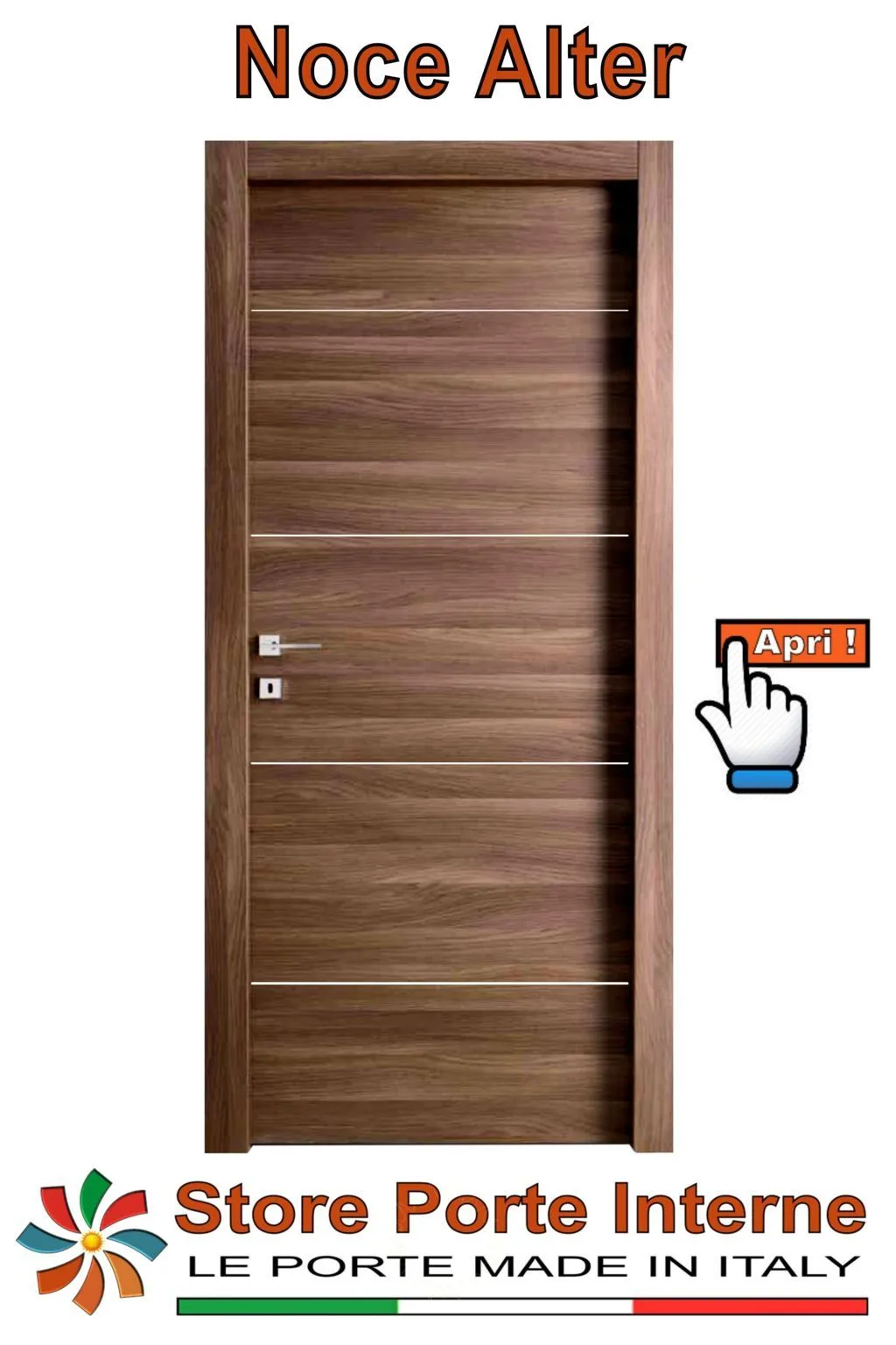 porte laminato inserti tiziana noce alter