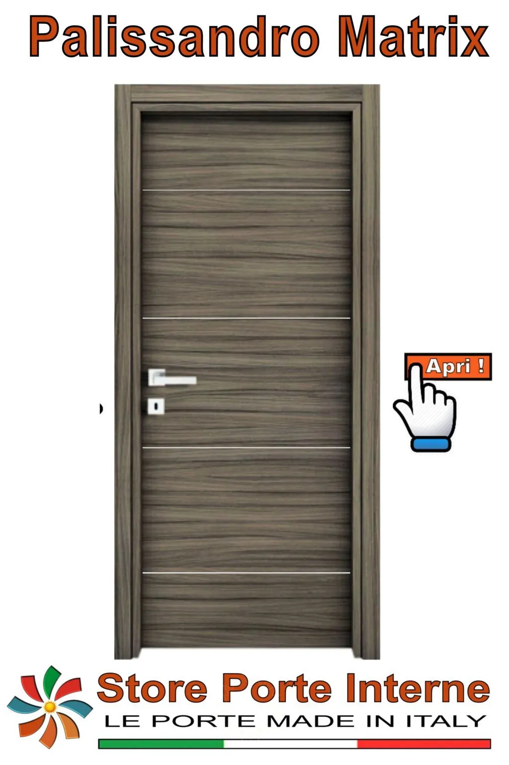 porte laminato inserti tiziana palissandro matrix