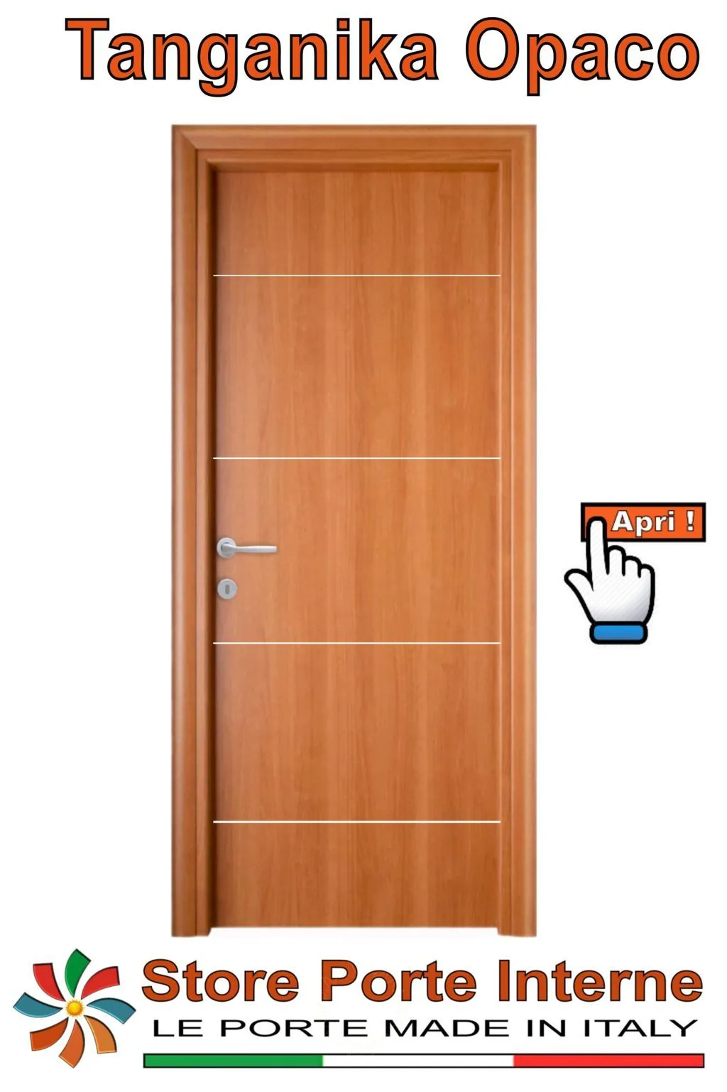 porte laminato inserti tiziana tanganika opaco