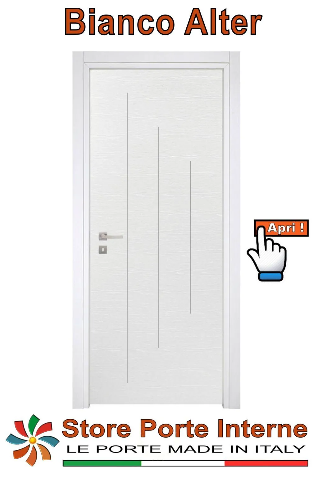 porte laminato inserti Valentina bianco alter