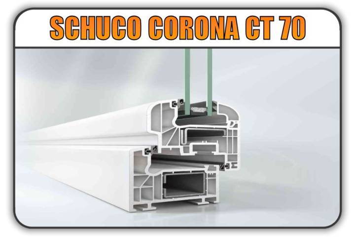 Finestre in PVC Schüco Corona CT 70