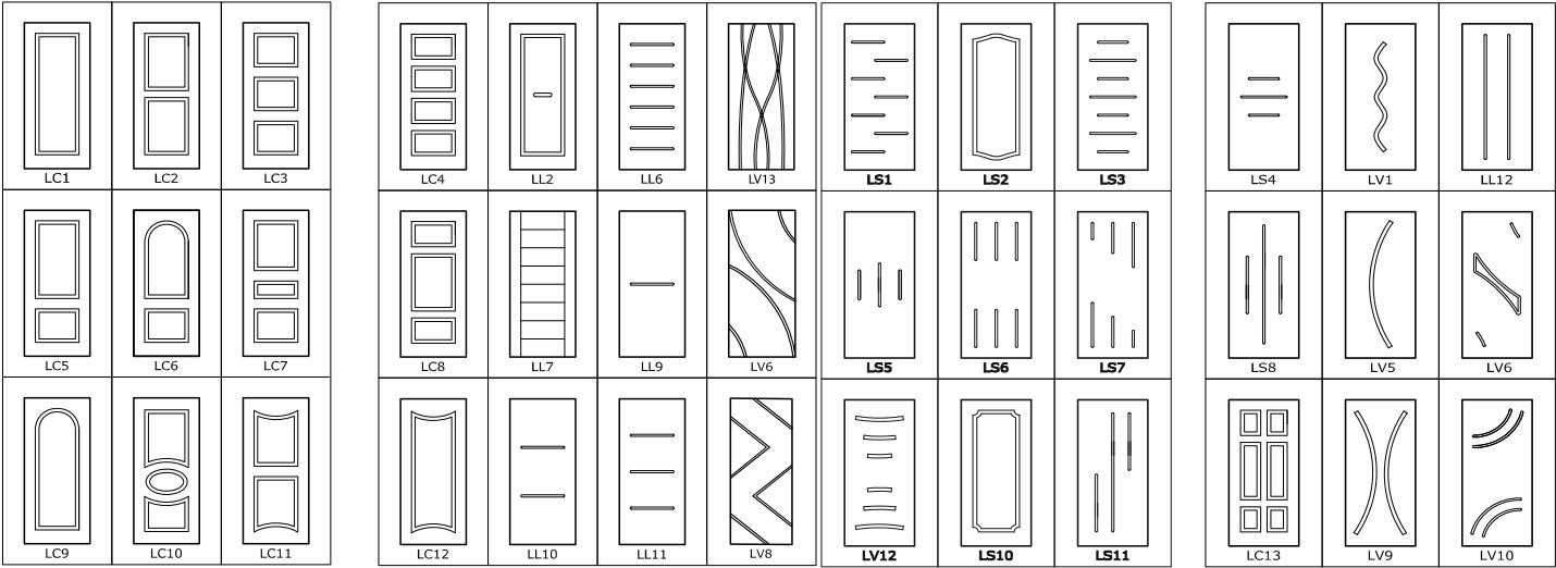 disegni porte pantografate