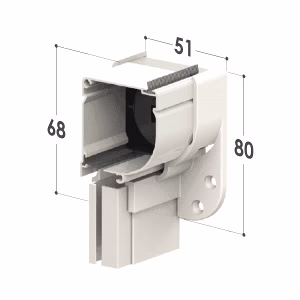 Dettagli tecnici e ingombri zanzariera Irina MV Line
