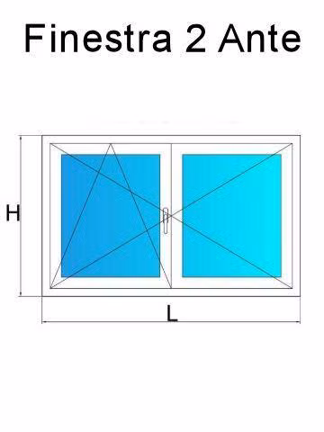 finestra 2 ante bianco venato