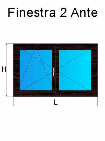 finestra 2 ante rovere scuro