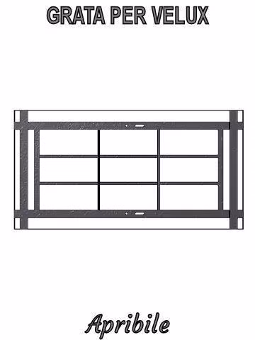 inferriata per velux apribile