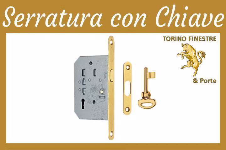 serratura scorrevole con chiave