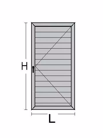 Persiana in Alluminio per Finestra 1 Anta