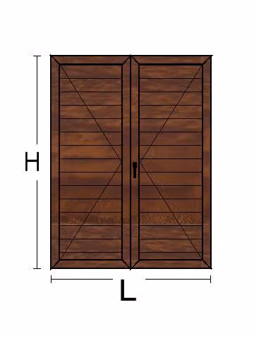 Persiana in Alluminio per Finestra 2 Anta