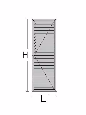 Persiana in Alluminio per Portafinestra 1 Anta