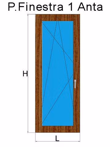 porta finestra 1 anta douglas
