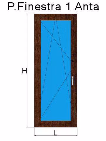 porta finestra 1 anta siena pr