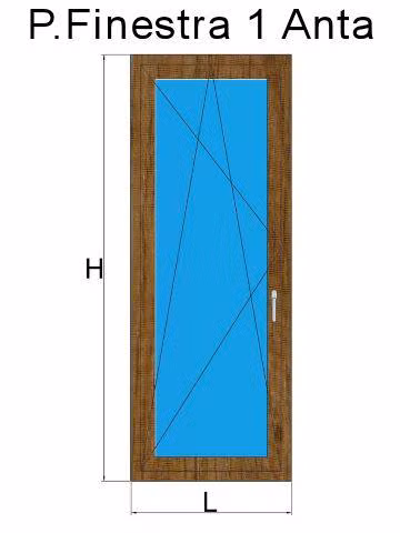 porta finestra 1 anta winchester