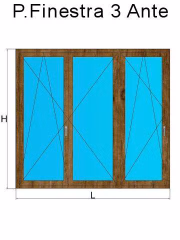 porta finestra 3 ante winchester